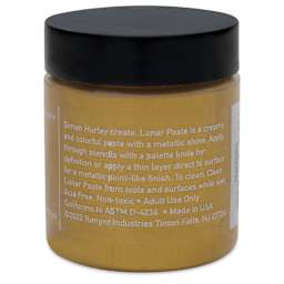 Simon Hurley Create Lunar Acrylic Paste - Gold Rush, 2 oz back