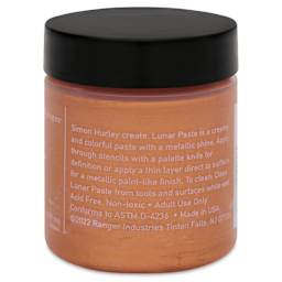 Simon Hurley Create Lunar Acrylic Paste - Refined Copper, 2 oz back