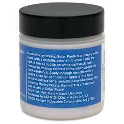 Simon Hurley Create Solar Acrylic Paste - Beluga, 2 oz back