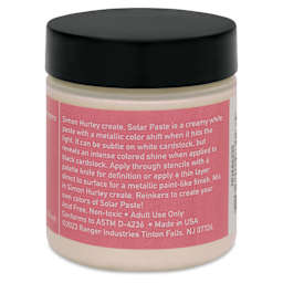Simon Hurley Create Solar Acrylic Paste - Cross My Heart, 2 oz back