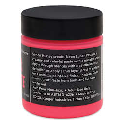 Simon Hurley Create Lunar Acrylic Paste - Hot Mess, Neon, 2 oz back