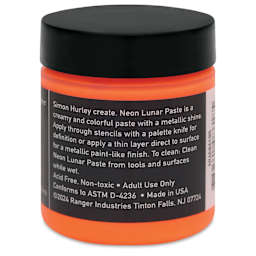 Simon Hurley Create Lunar Acrylic Paste - Tangent, Neon, 2 oz back