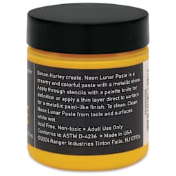 Simon Hurley Create Lunar Acrylic Paste - Yellowjacket, Neon, 2 oz back