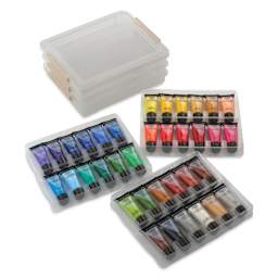 Royal & Langnickel Essentials Acrylic Paint - Assorted Colors, Set of 36 tubes with case