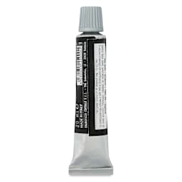 Absolute Black Acrylic Paint - back of a 20 ml tube