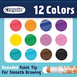 Crayola Acrylic Paint Stick Set of 12 included colors