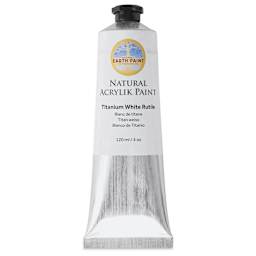 Natural Earth Paint Natural Acrylik Paint - Titanium White Rutile, 120 ml tube