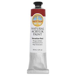 Natural Earth Paint Natural Acrylik Paint - Venetian Red, 59 ml tube - front