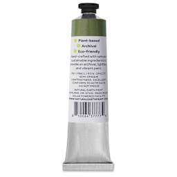 Natural Earth Paint Natural Acrylik Paint - Sap Green, back of a 59 ml tube