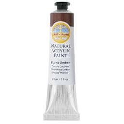 Natural Earth Paint Natural Acrylik Paint - Burnt Umber, 59 ml tube
