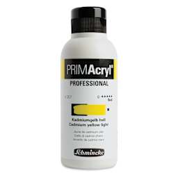 Schmincke Primacryl Professional Fluid Acrylic - Cadmium Yellow Light, 250 ml bottle