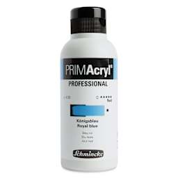 Schmincke Primacryl Professional Fluid Acrylic - Royal Blue, 250 ml bottle