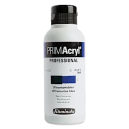 Schmincke Primacryl Professional Fluid Acrylic - Ultramarine Blue, 250 ml bottle