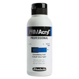 Schmincke Primacryl Professional Fluid Acrylic - Cobalt Blue Light, 250 ml bottle