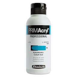 Schmincke Primacryl Professional Fluid Acrylic - Cobalt Teal, 250 ml bottle