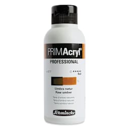 Schmincke Primacryl Professional Fluid Acrylic - Raw Umber, 250 ml bottle