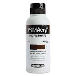 Schmincke Primacryl Professional Fluid Acrylic - Natural Burnt Umber, 250 ml bottle