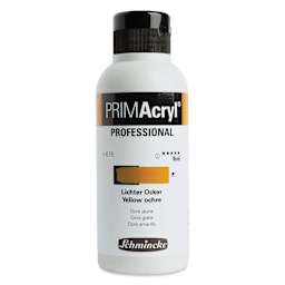 Schmincke Primacryl Professional Fluid Acrylic - Yellow Ochre, 250 ml bottle