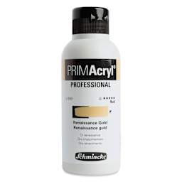 Schmincke Primacryl Professional Fluid Acrylic - Renaissance Gold, 250 ml bottle