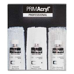 Schmincke Primacryl Professional Acrylics - Set of 3, Whites, 35 ml