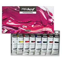 Schmincke Primacryl Professional Acrylic Paint - Set of 8, Assorted, 35 ml Tubes
