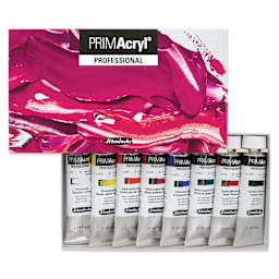 Schmincke Primacryl Professional Acrylic Paint - Set of 8, Assorted, 60 ml Tubes