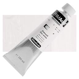 Schmincke Primacryl Professional Acrylic Paint - Zinc White, 150 ml Tube and swatch