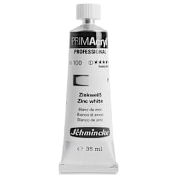 Schmincke Primacryl Professional Acrylic Paint - Zinc White, 35 ml Tube