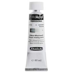 Schmincke Primacryl Professional Acrylic Paint - Zircon Mixing White, 60 ml Tube