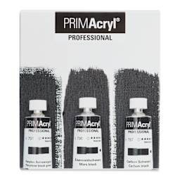 Schmincke Primacryl Professional Acrylics - Set of 3, Blacks, 35 ml
