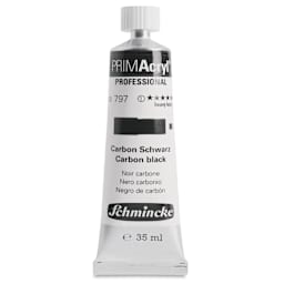 Schmincke Primacryl Professional Acrylic Paint - Carbon Black, 35 ml Tube