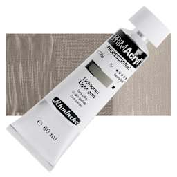 Schmincke Primacryl Professional Acrylic Paint - Light Grey, 60 ml Tube and swatch