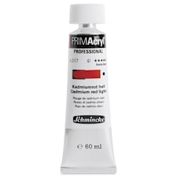 Schmincke Primacryl Professional Acrylic Paint - Cadmium Red Light, 60 ml Tube
