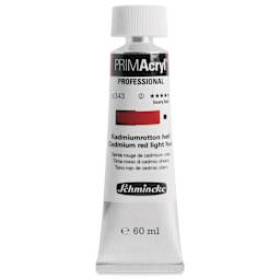 Schmincke Primacryl Professional Acrylic Paint - Cadmium Red Light Hue, 60 ml Tube