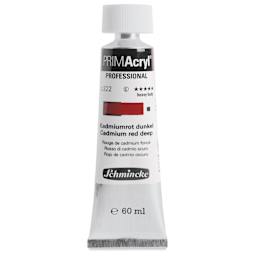 Schmincke Primacryl Professional Acrylic Paint - Cadmium Red Deep, 60 ml Tube