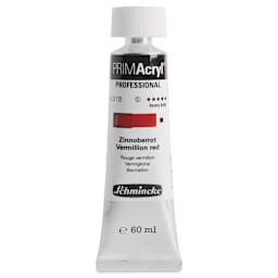Schmincke Primacryl Professional Acrylic Paint - Vermilion Red, 60 ml Tube