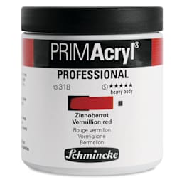 Schmincke Primacryl Professional Acrylic Paint - Vermilion Red, 237 ml Jar