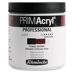 Schmincke Primacryl Professional Acrylic Paint - Alizarin Crimson Hue, 237 ml Jar