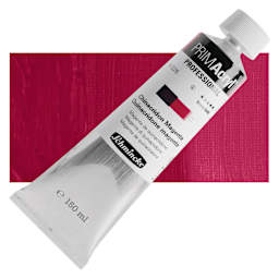 Schmincke Primacryl Professional Acrylic Paint - Quinacridone Magenta, 150 ml Tube and swatch