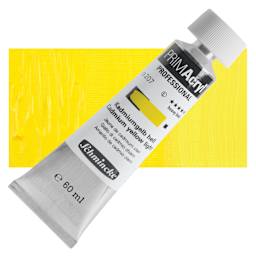 Schmincke Primacryl Professional Acrylic Paint - Cadmium Yellow Light, 60 ml Tube and swatch