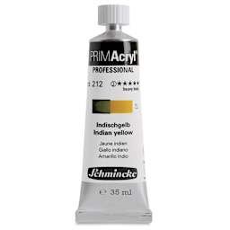 Schmincke Primacryl Professional Acrylic Paint - Indian Yellow, 35 ml Tube
