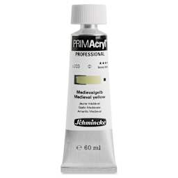 Schmincke Primacryl Professional Acrylic Paint - Medieval Yellow, 60 ml Tube