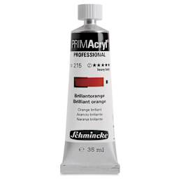 Schmincke Primacryl Professional Acrylic Paint - Brilliant Orange, 35 ml Tube