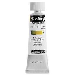 Schmincke Primacryl Professional Acrylic Paint - Brilliant Yellow, 60 ml Tube