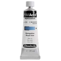 Schmincke Primacryl Professional Acrylic Paint - Royal Blue, 35 ml Tube