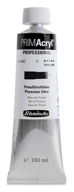 Schmincke Primacryl Professional Acrylic Paint - Prussian Blue, 150 ml Tube