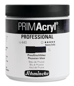Schmincke Primacryl Professional Acrylic Paint - Prussian Blue, 237 ml Jar