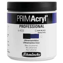 Schmincke Primacryl Professional Acrylic Paint - Ultramarine Blue, 237 ml Jar