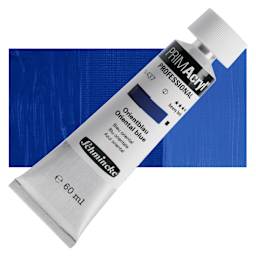 Schmincke Primacryl Professional Acrylic Paint - Oriental Blue, 60 ml Tube and swatch