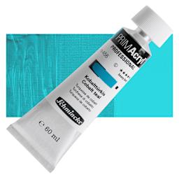 Schmincke Primacryl Professional Acrylic Paint - Cobalt Teal, 60 ml Tube and swatch